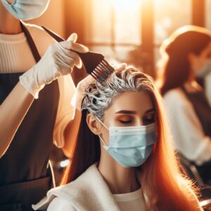 Hair coloring and bleaching